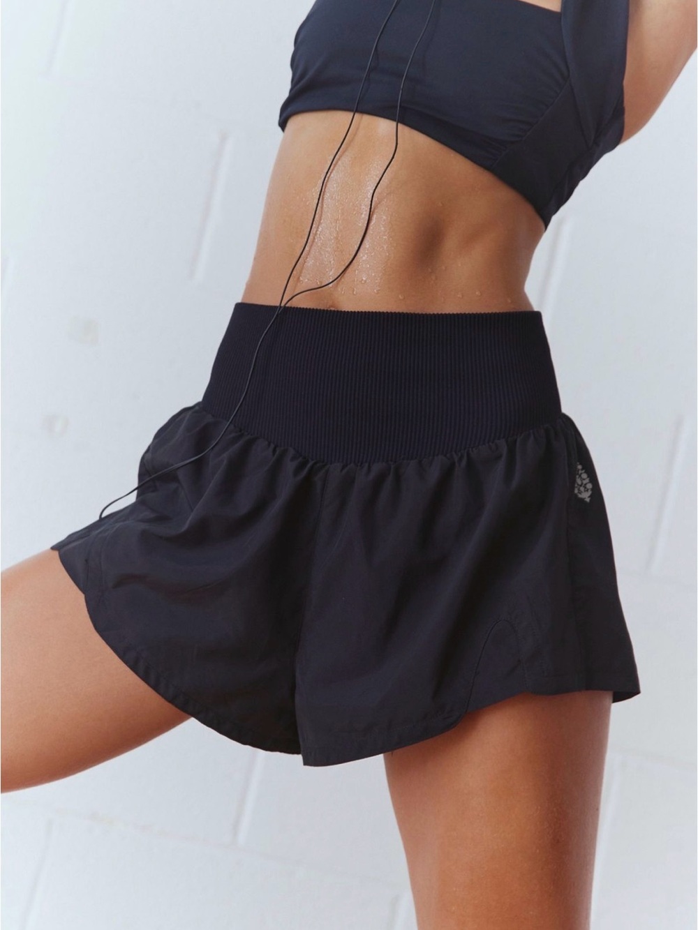 FP Movement Free People Carpe Diem Shorts Black Size Large